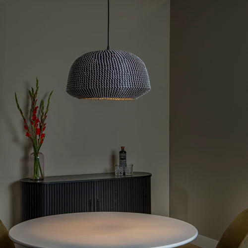 Lucide MADUKA - Suspension - 1xE27 - Noir | Premium - ambiance 1